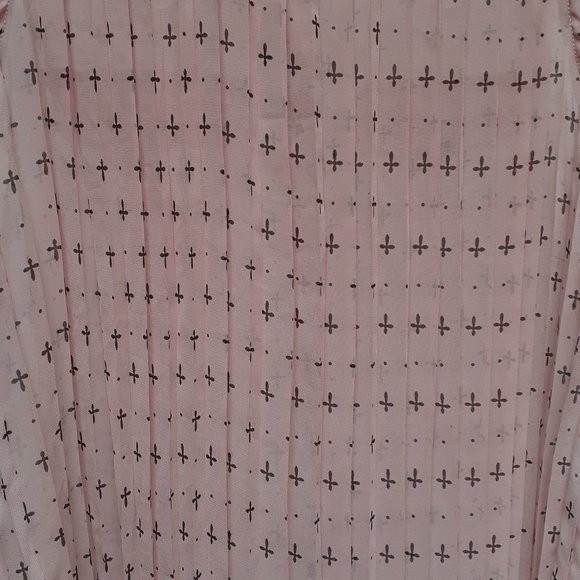 Blouse.  Pink barely sheer - Picture 7 of 9